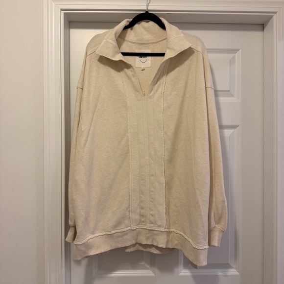 aerie Tops - Aerie Collared Pullover